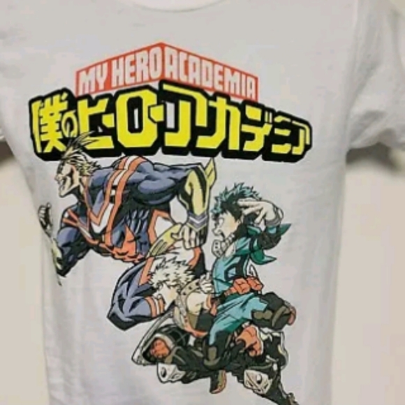 My Hero Academia Shirt Adult Size Small Funimation All Might-Bakugo-Deku - Picture 3 of 4